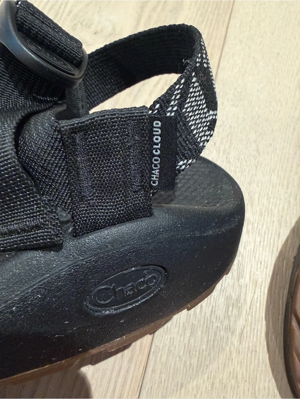 Chaco Z/CLOUD Black Patterned Strap Men's Sandals
